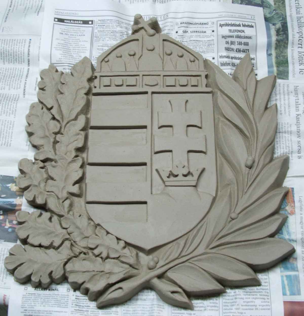 Kerámia Kossuth címer
