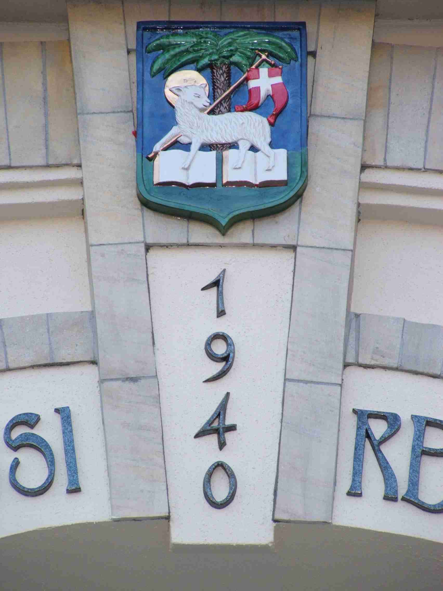 Református címer részlet kerámiából